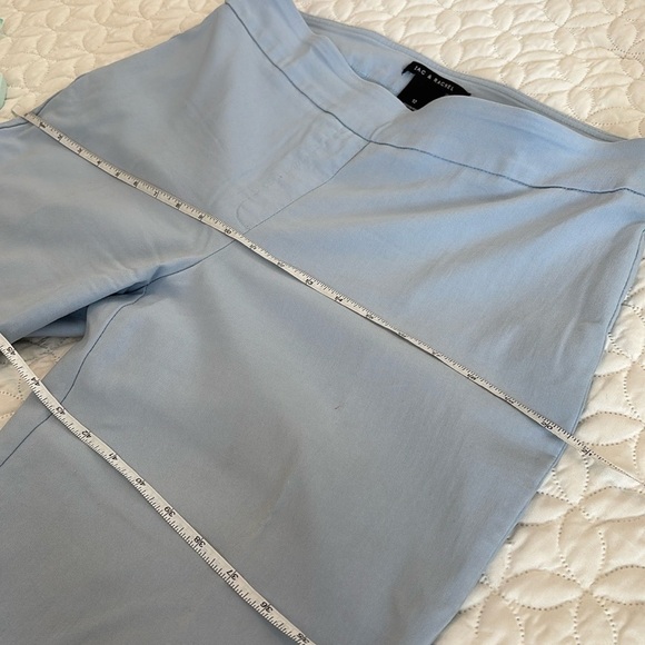 Tommy Hilfiger Red Floral Top (M) and Zac & Rachel Light Blue Cropped Pants (12) - Picture 3 of 13